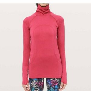 Lululemon Swiftly Speed Turtleneck Long Sleeve Size‎ 6 Strawberry